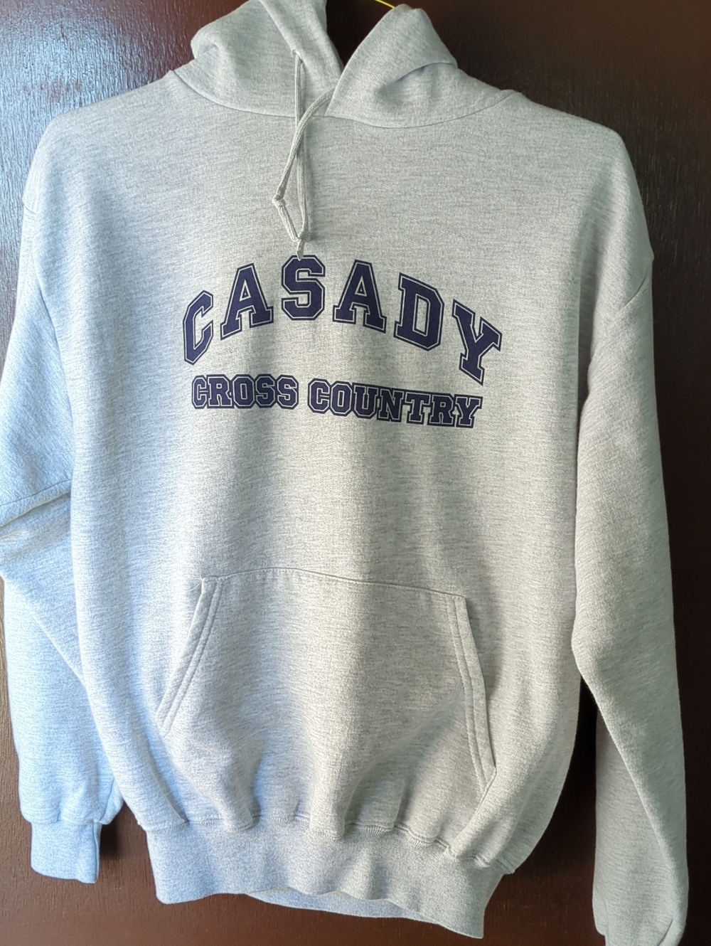 Jerzees Grey Hoodie "Casady Cross Country"  Size M